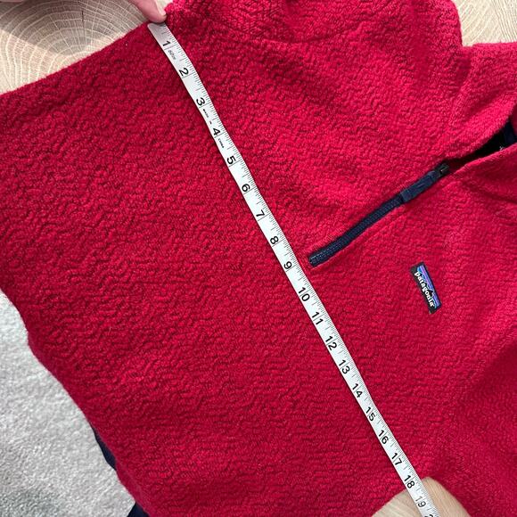 Patagonia Woolyester Fleece Pullover Oxide Red S - Picture 11 of 12